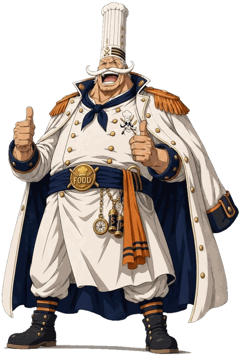 Le Capitaine Food lève le pouce pour saluer ton inscription